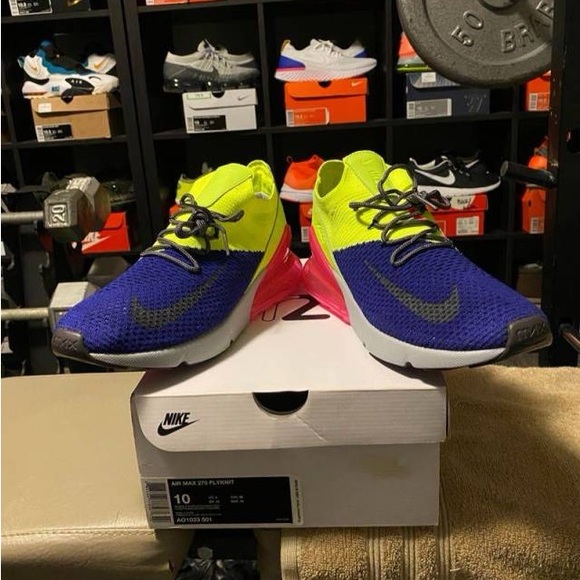 Men’s Nike Air Max 270 Flyknit Size 10 - Picture 2 of 4